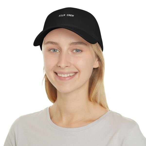 "Film Crew" Low Profile Baseball Cap Style 2 Black - Image 4