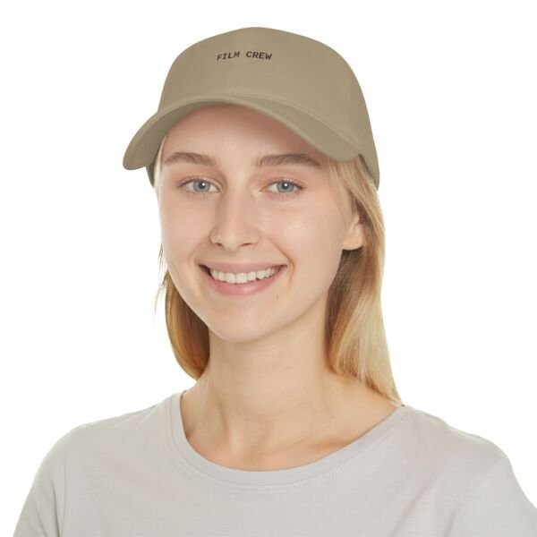 "Film Crew" Low Profile Baseball Cap Style 2 White - Image 8