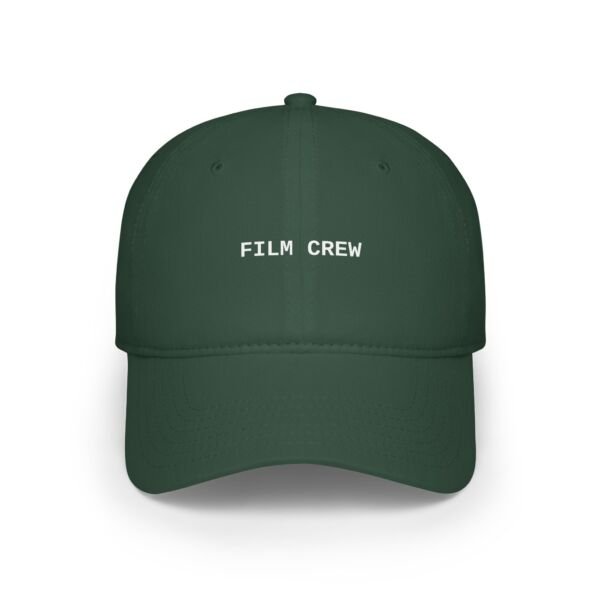 "Film Crew" Low Profile Baseball Cap Style 2 Black - Image 5