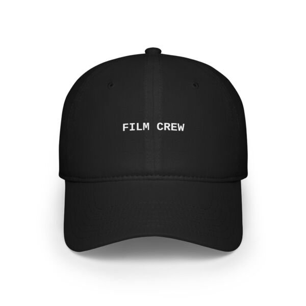 "Film Crew" Low Profile Baseball Cap Style 2 Black